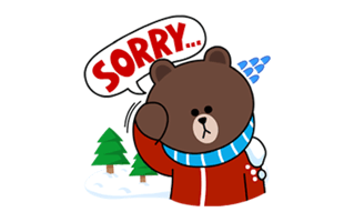 Sorry Sticker PNG