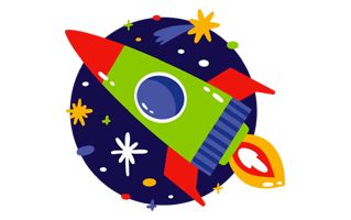Space Capsule Free Sticker PNG