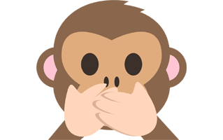 Speak No Evil Monkey Emoji PNG