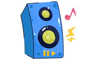 Speaker Free Sticker PNG