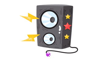 Speaker Sticker PNG