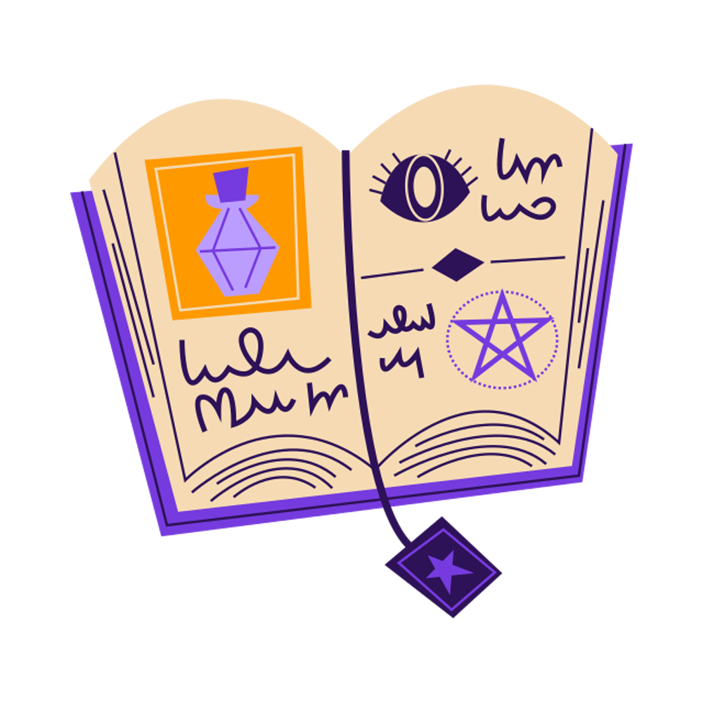 Spellbook Free Sticker Transparent Image