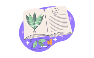 Spellbook Sticker PNG