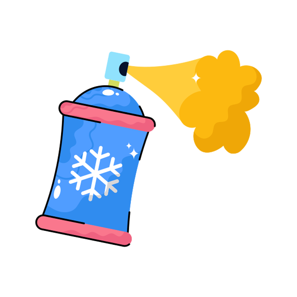 Spray Free Sticker Transparent Image