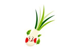 Spring Onion Sticker PNG
