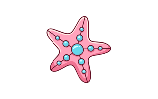 Starfish Free Sticker PNG