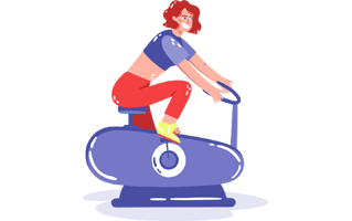 Stationary Bike Sticker PNG