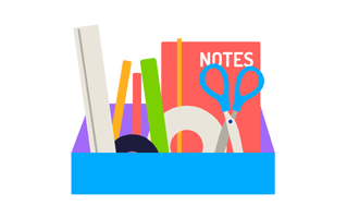 Stationary Free Sticker PNG