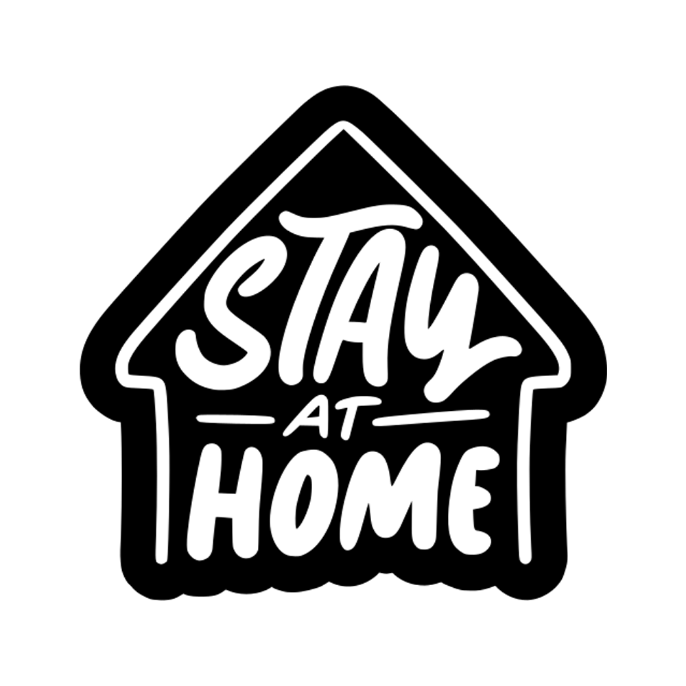 Stay At Home Free Sticker Transparent Image
