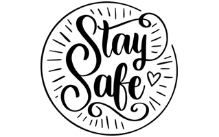 Stay Safe Free Sticker PNG
