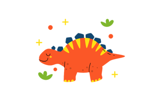 Stegosaurus Sticker PNG