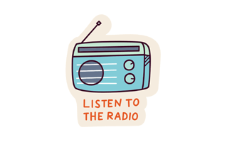 Stereo Free Sticker PNG