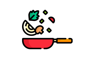 Stir Fry Free Sticker PNG