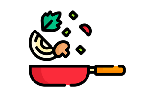 Stir Fry Sticker PNG
