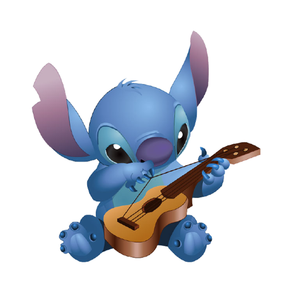 Stitch With Guitar Transparent Picture