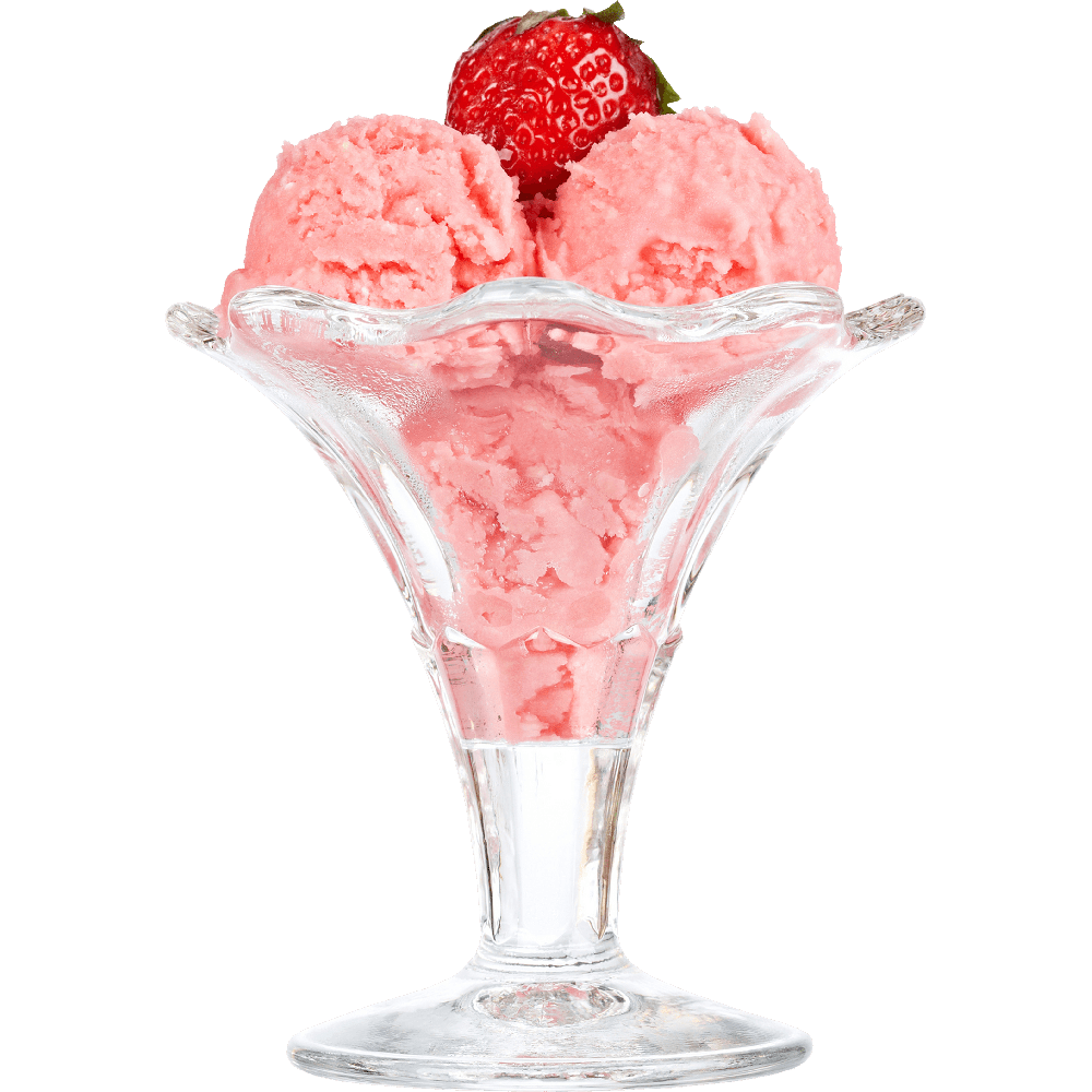 Strawberry Ice Cream  Transparent Photo
