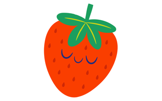 Strawberry Sticker PNG