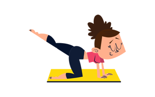 Stretching Free Sticker PNG