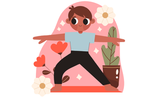 Stretching Sticker PNG