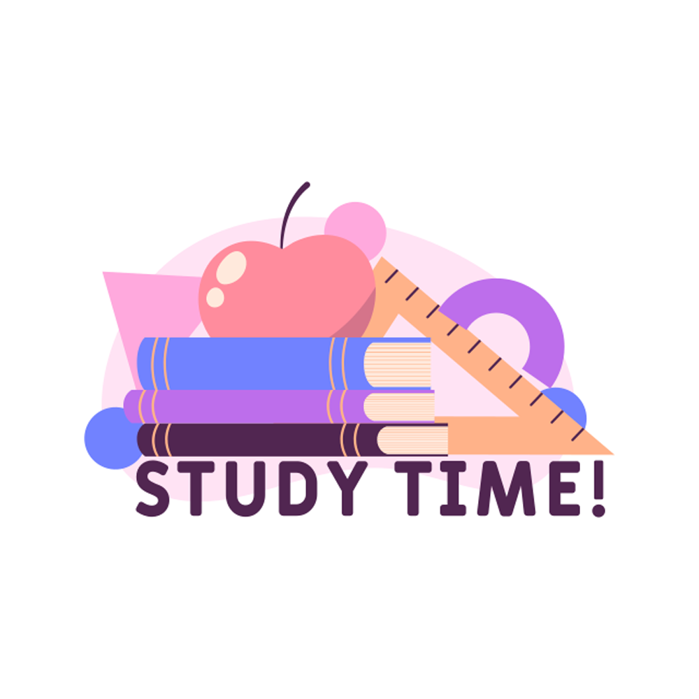 Study Time Free Sticker Transparent Picture