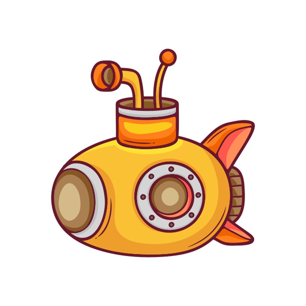 Submarine Sticker Transparent Gallery