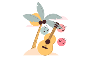 Summer Party Sticker PNG