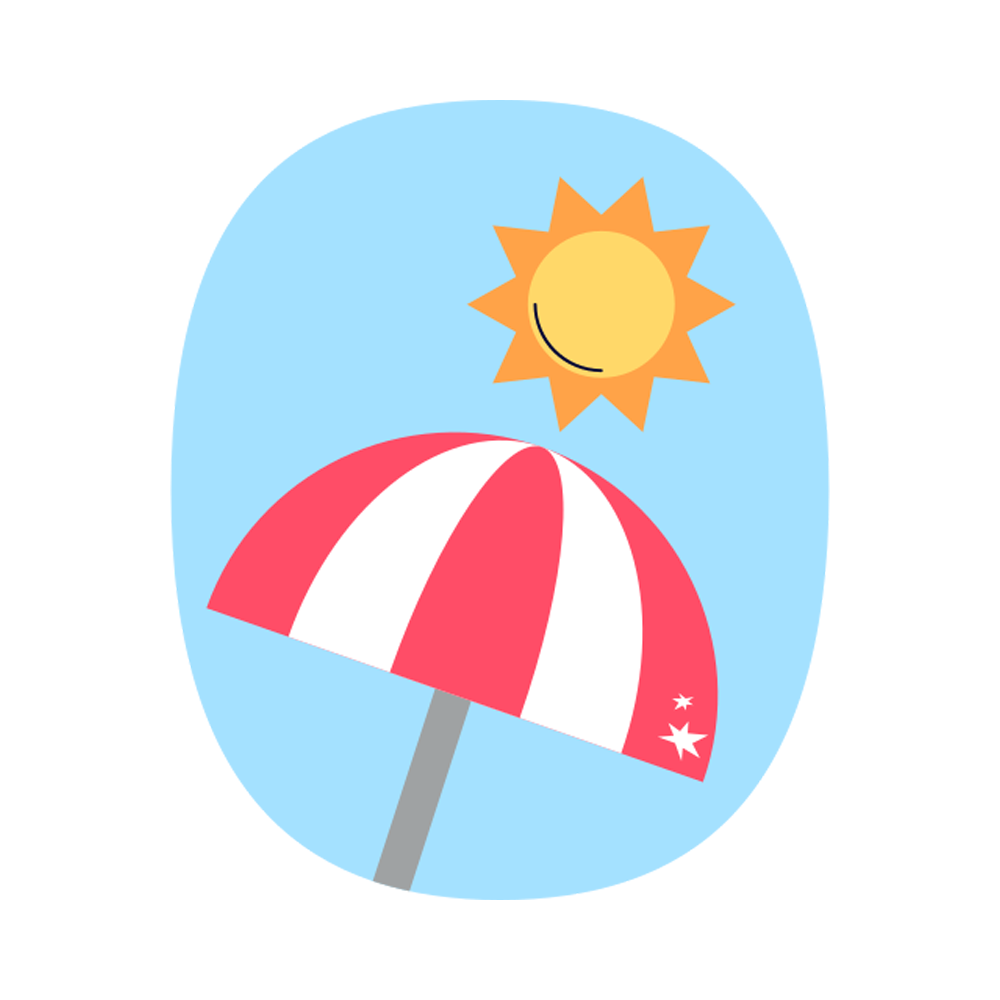 Sun Umbrella Sticker Transparent Photo