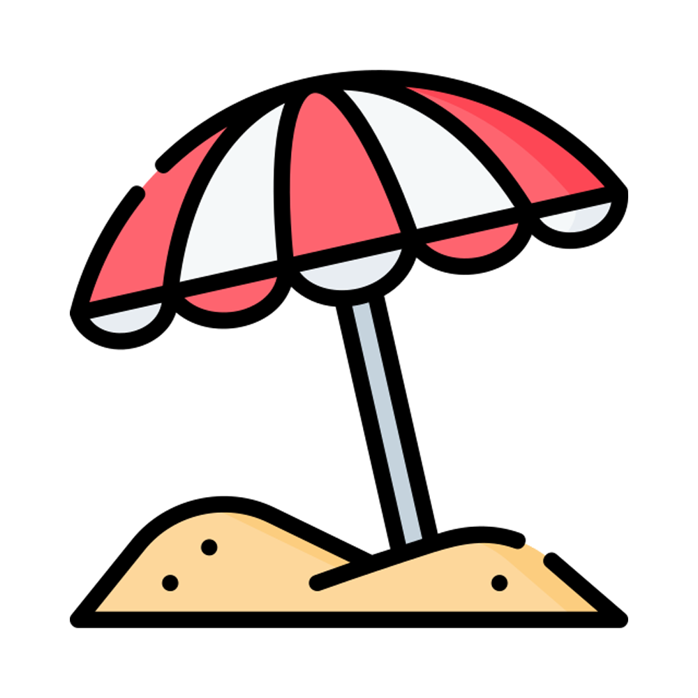 Sun Umbrella Sticker Transparent Picture