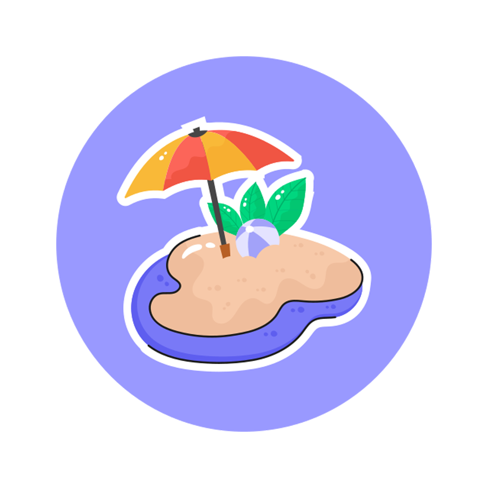 Sun Umbrella Sticker Transparent Clipart