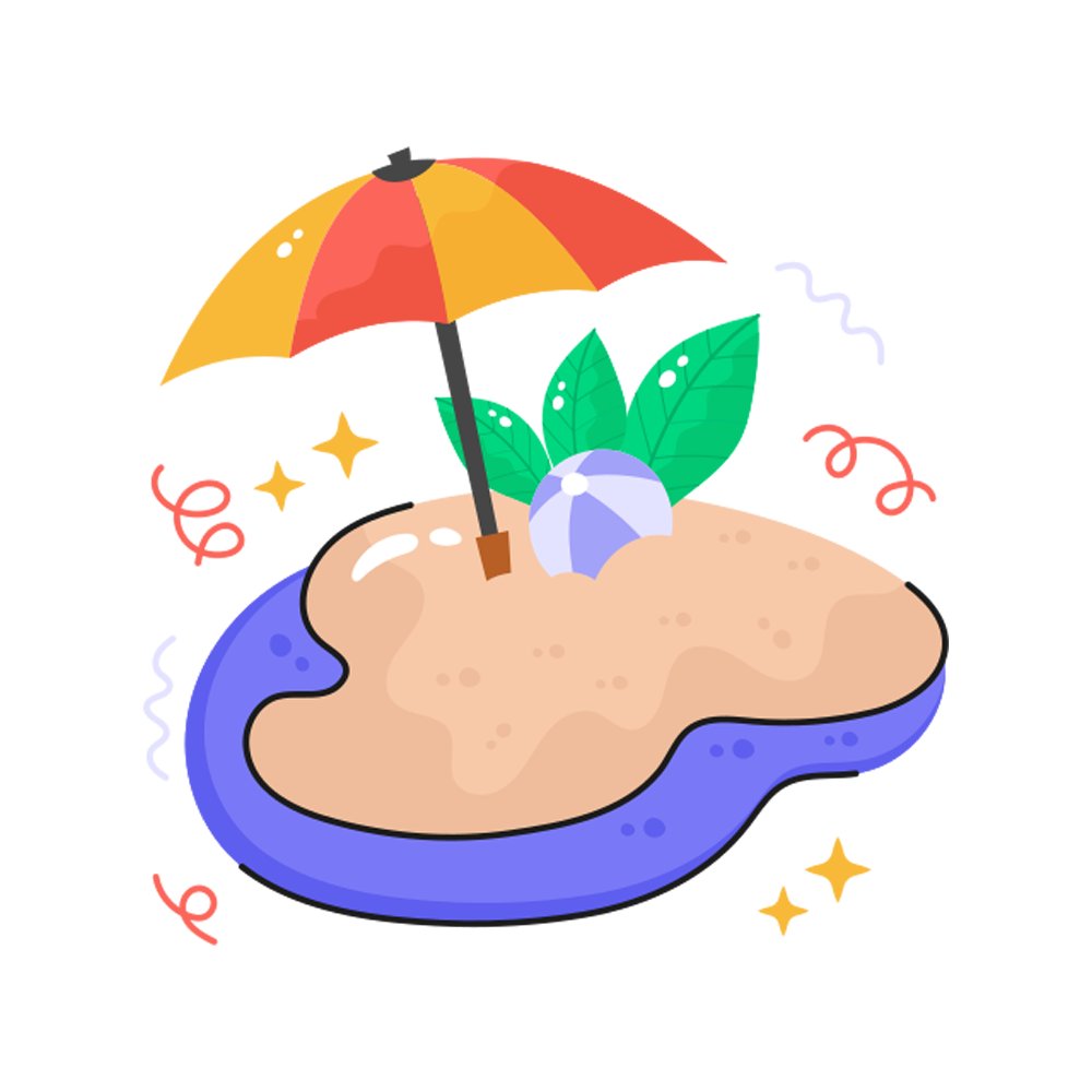 Sun Umbrella Sticker Transparent Gallery