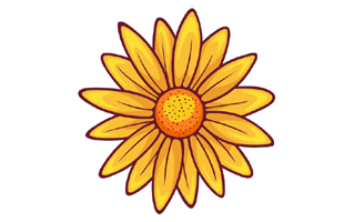 Sunflower Sticker PNG