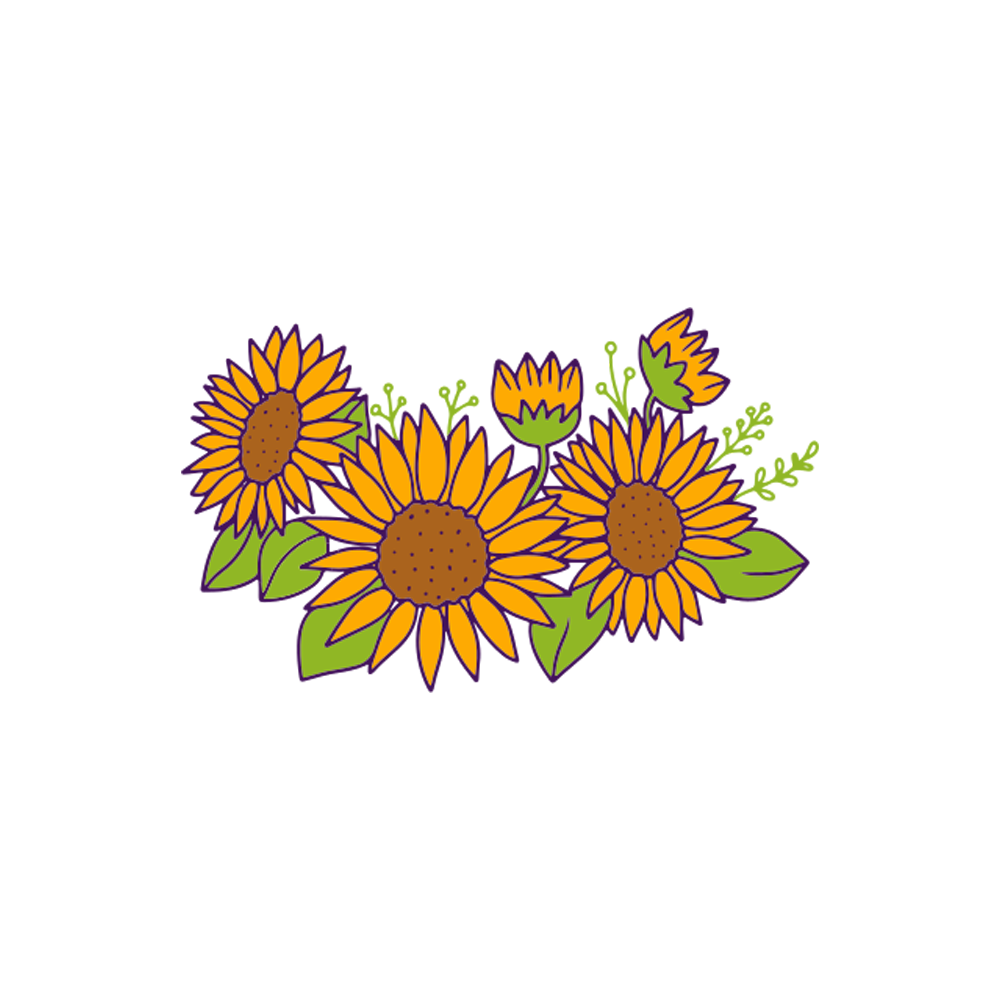 Sunflowers Free Sticker Transparent Clipart