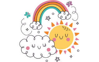 Sunny Sticker PNG