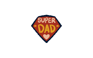 Super Dad Free Sticker PNG