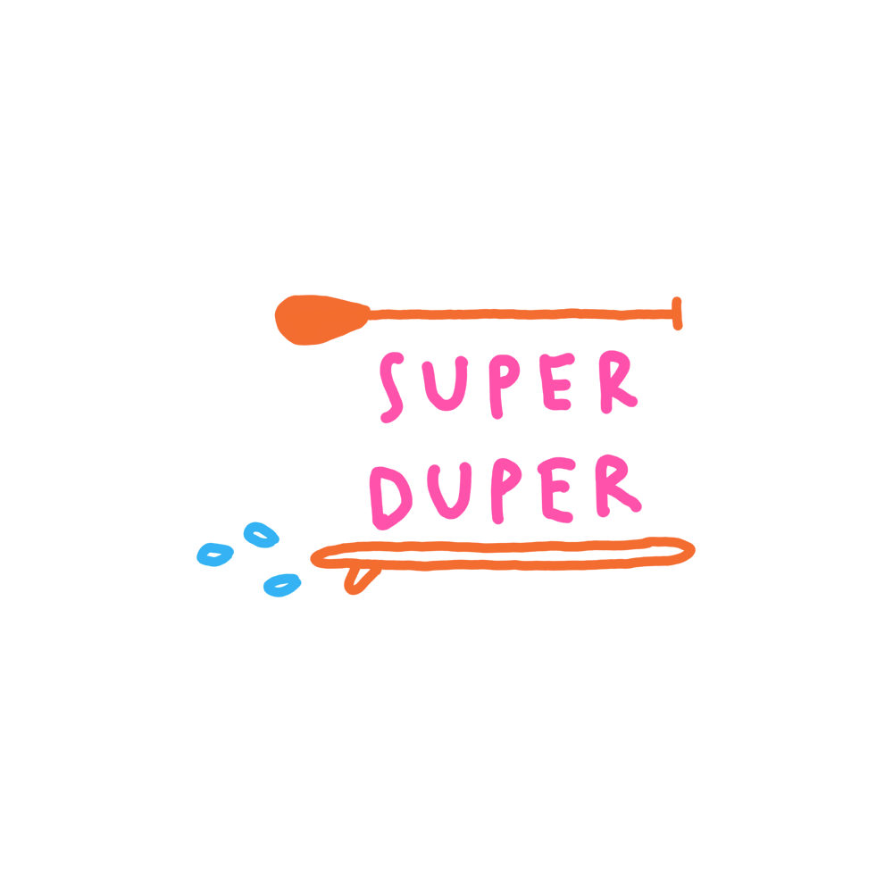 Super Duper Free Sticker Transparent Image