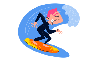 Surf Sticker PNG