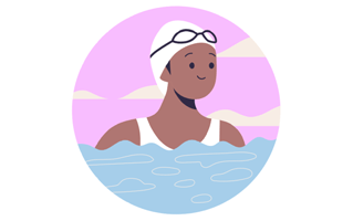 Swimming Free Sticker PNG