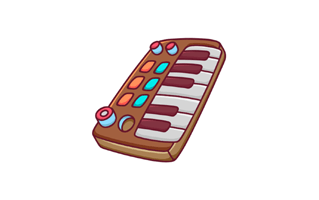 Synthesizer Free Sticker PNG