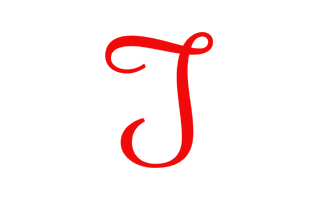 T Alphabet Red PNG