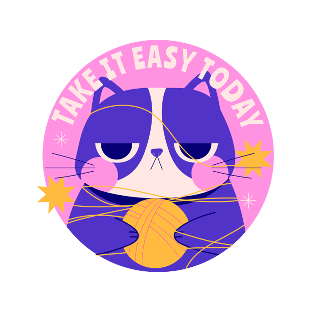 Take It Easy Today Free Sticker Transparent Gallery