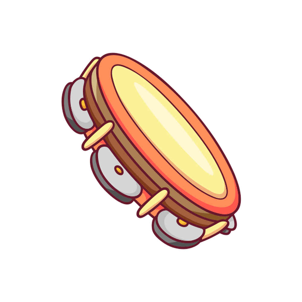 Tambourine Free Sticker Transparent Photo