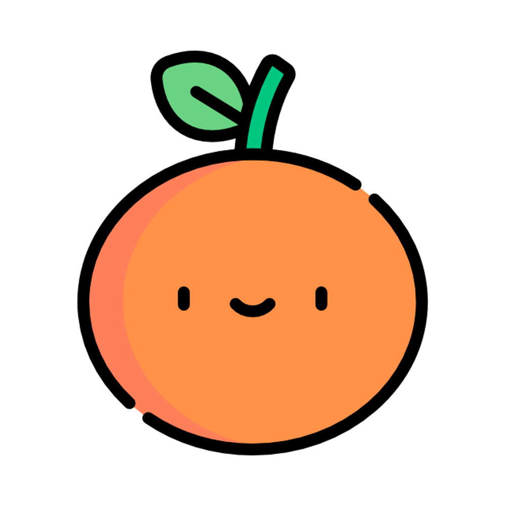 Tangerine Free Sticker Transparent Clipart