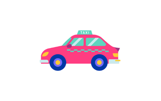 Taxi Free Sticker PNG