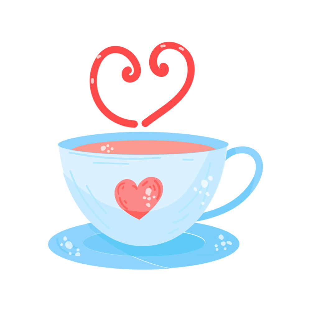 Tea Cup Free Sticker Transparent Image