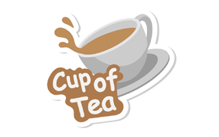 Tea Mug Sticker PNG