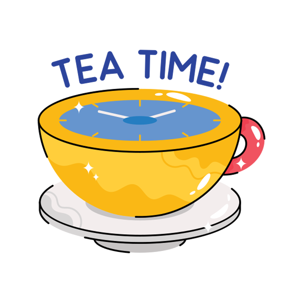 Tea Time Free Sticker Transparent Gallery
