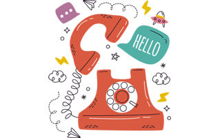 Telephone Free Sticker PNG