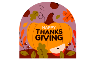 Thanksgiving Sticker PNG