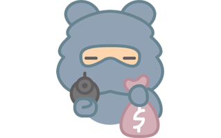 Thief Free Sticker PNG