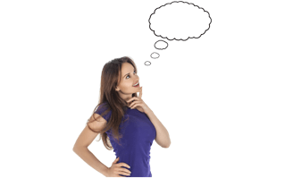 Thinking Woman PNG